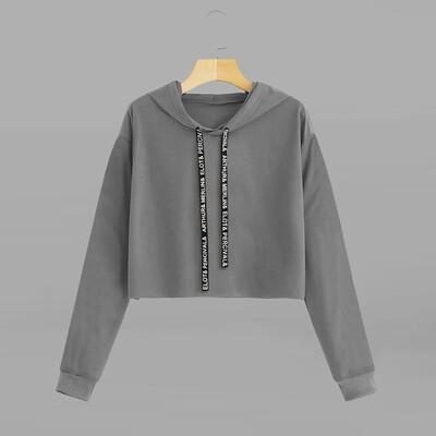 

Tailored Fashion Women Long Sleeve Sweatshirt Hoodie Letter Print Pullover Top Blouse