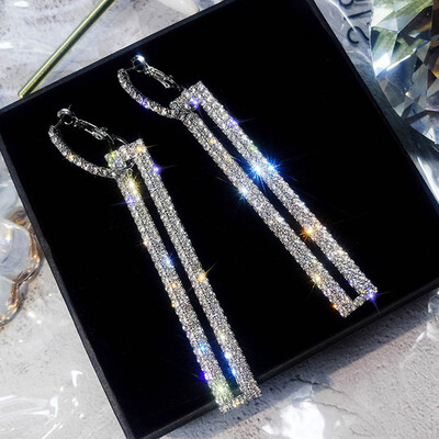

1pc Fashion Personality Geometric Triangle Rectangle Diamonds Stud Earrings Hot