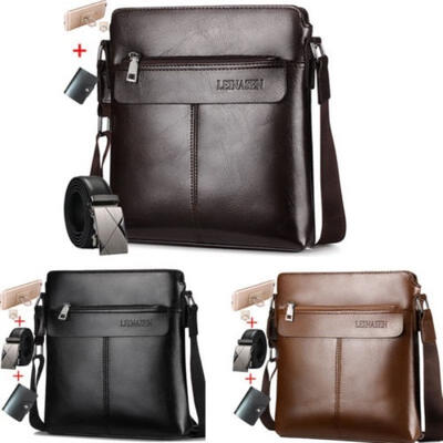 

Fashion Messenger Bag Casual School Youth Genuine Leather Men&39s Crossbody Bag