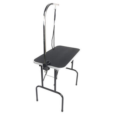 

32" Foldable Pet Grooming Table with Adjustable Arm Black