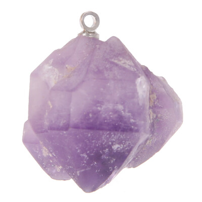 

1pcs Natural Amethyst Perforation Pendant Crystal Decoration