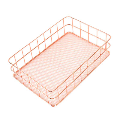 

Siaonvr Metal Storage Basket Mesh Crate Vintage Kitchen Office Storage Desk Organiser