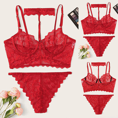 

Gobestart Women Lingerie Corset Lace Underwire Racy Muslin Sleepwear Underwear TopsBriefs