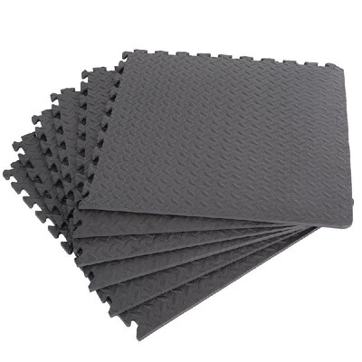 

6 Pcs 6060cm Protective Floor Mat Anti-Fatigue Interlocking EVA Foam Exercise Gym Flooring Carpet Cushion
