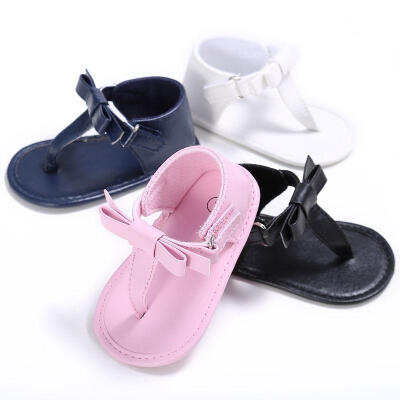 

Baby Summer Flip-flops Bowknot Sandals Infant Girls Soft Sole Shoes Prewalker