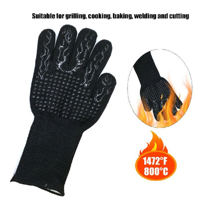 

Kitchen Gloves BBQ Heated Heat-resistant Multi-purpose Cooking Gloves Suitable for Grilling Cooking Baking Welding&Cutting