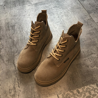 

European&American locomotive Martin boots women British wind autumn net red retro fashion flat-bottomed boots