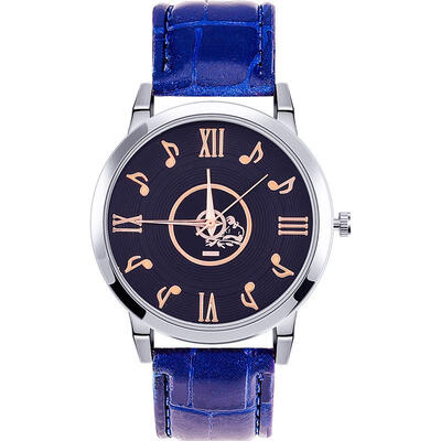 

New Fashion Music Design Watch Women Luxury Stainless Steel Leather Band Wristwatch Ladies Quartz Dress Watches Reloj Mujer