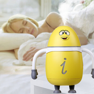 

Gobestart Lamp Humidifier Cute Cup Light LED Humidifier Air Diffuser Purifier Atomizer BU