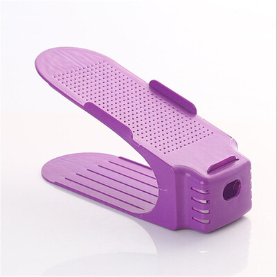 

Integral Simple Plastic Double-layer Adjustable Shoe Rack