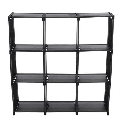 

Greensen Compact 9 Compartments Non-woven Fabric Storage Rack Shelf Open Bookshelf Closet Room Organizer