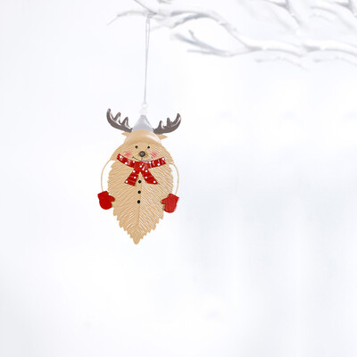 

Tailored Christmas Ornament Wrought Iron Leaves Painted Pendant Christmas Tree Ornaments