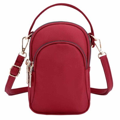 

Tailored Womens Shoulder Messenger Bag Lightweight Nylon Bag Mobile Phone Headset Bag