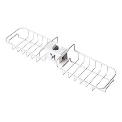 

Kitchen Sink Faucet Rack Multi-Function Punch-Free Drain Rack Sponge Rag Storage Shelf