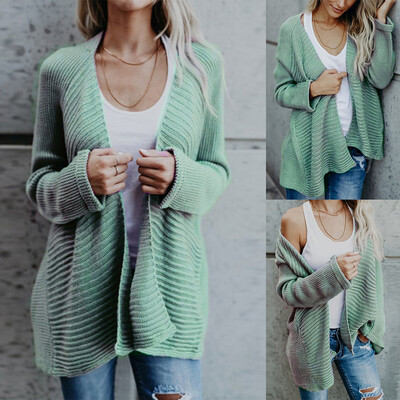 

〖Follure〗Womens Ladies Cardigans Loose Long Sleeve Sweater Knitwear Coat