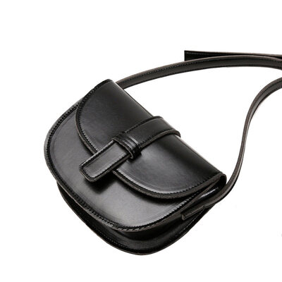 

Fashion Women Solid Color Faux Leather Flap Saddle Pouch Crossbody Shoulder Bag