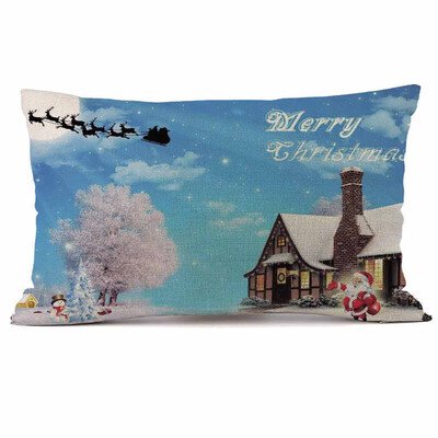 

Tailored Christmas Rectangle Cotton Linter Pillow Cases Cushion Covers