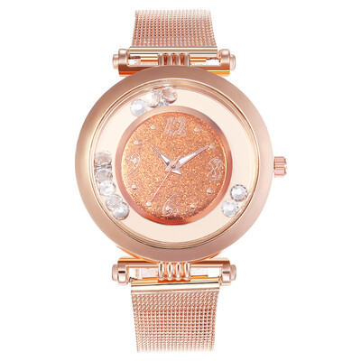 

Explosion models womens simple alloy mesh belt watch female models quartz watch generation