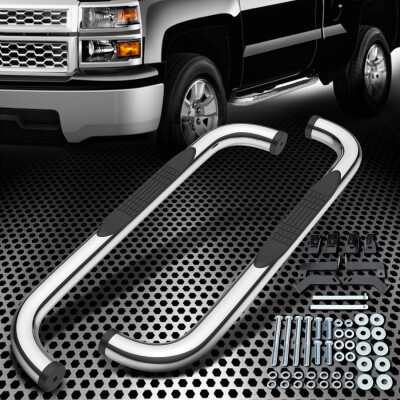 

For 99-18 Chevy Silverado Regular Cab 3" Running Board Side Step Oval Nerf Bar