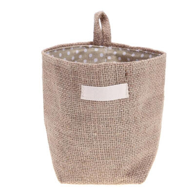 

Jute Storage Bag Basket Organizer with Handles for Baby Toys