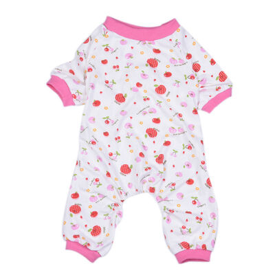 

Lovely Animal Cherry Star Printed Pet Dogs Jumpsuits Small Pet Dog Cotton Shirt Dog Clothing