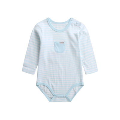 

Baby Touch horizontal long-sleeved shoulder open smock 15135