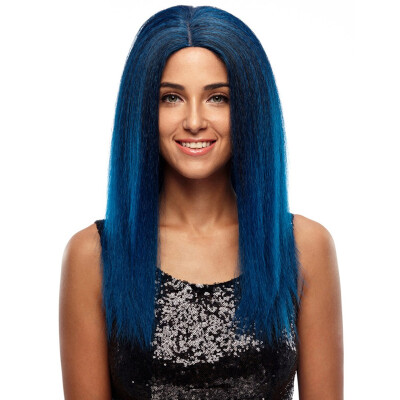 

Noble Lace Hairline Wigs For Black Women Long Straight Synthetic Hair 24" Ombre Color Heat Resistant Cosplay Wig Free Shipping