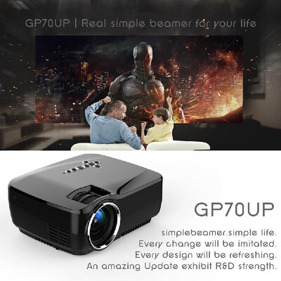 

GP70UP LED Projector Android Wi-Fi Bluetooth Projector Smart TV Box 800LM 800 480 Resolution Multimedia Player for Home Theater