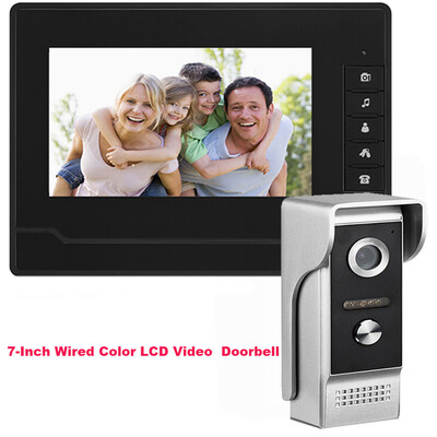 

〖Follure〗7 Inch Color LCD Video Door Phone Doorbell Intercom System Night Vision Camera