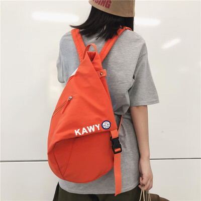 

Ins style womens Korean high school Korean high school college students old sense personality double shoulder bag