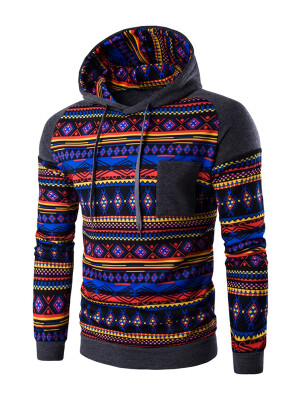 

Ethnic Style Printed Hoodie