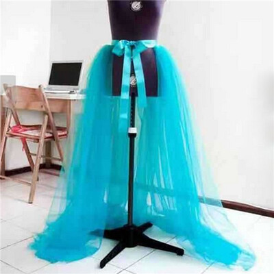 

ot Women Tulle Tutu Long Elastic Waist Skirt Wedding Party Prom Mesh Maxi Dress