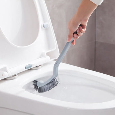 

Siaonvr Semicircular Plastic Toilet Cleaning Brush Corner Rim Cleaner Bent Bowl Handle