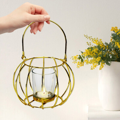 

Toponeto Nordic Retro Iron Light Candle Holder Candlestick Lamp Lantern Indoor Home Decor