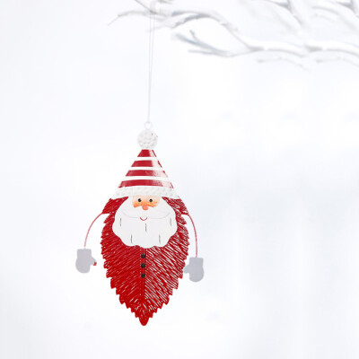 

Tailored Christmas Ornament Wrought Iron Leaves Painted Pendant Christmas Tree Ornaments