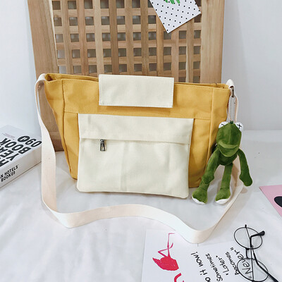 

Ins 100 canvas bags for girls with diagonal bags