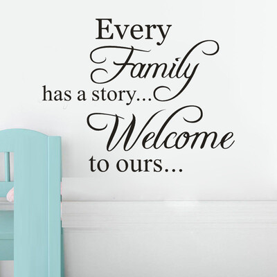 

JPGIF Every Family Removable Art Vinyl Mural Home Room Decor Wall Stickers
