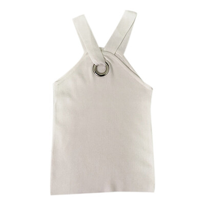 

Women Summer Sexy Fashion Concise Solid Halter Neck Sleeveless Slim Fit Camisole Top