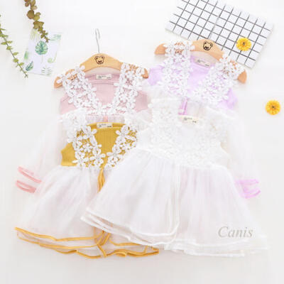 

Baby Girl Toddler Party Tutu Dress Pageant Wedding Birthday Princess Christening