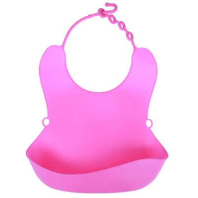 

Baby Bibs Waterproof Silicone Feeding Apron Solid Infant Saliva Towel