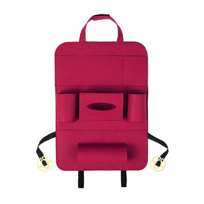 

Auto Car Backseat Organizer Car-Styling Holder Felt Covers Versatile Multi-Pocket Seat Wool Felt Storage Container Hanging Box Mul