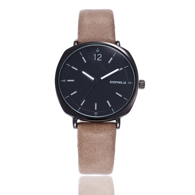 

Korean version of the square head fashion ladies belt watch simple engraved