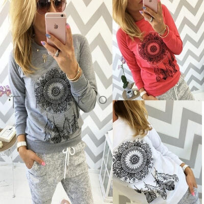 

Womens Long Sleeve Hoodie Sweatshirt Sweater Casual Hooded Coat Pullover Tops