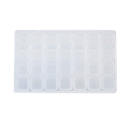 

Toponeto 1PC 28 Grid Removable Empty Nail Decoration Storage Box Case