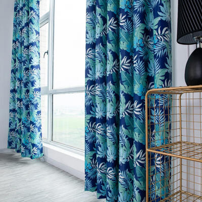 

Greensen 125m Beautiful Tree Leaf Print Pattern Drape Polyester Bedroom Living Room Blackout Curtain