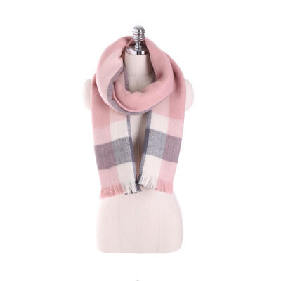 

Plaid scarf like cashmere with thick warm scarf