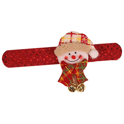 

Tailored Christmas Snowman Pat Clap Bracelet Kids Band Christmas Soft Circle Wrist Gift