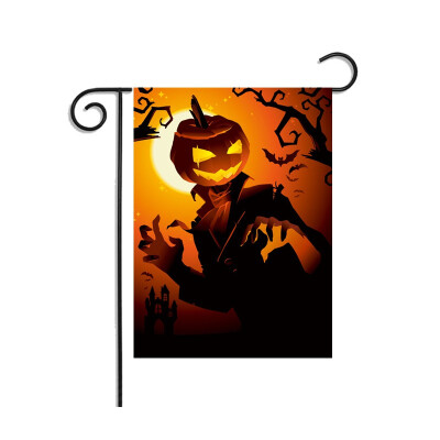 

Halloween Pumpkin Custom Weatherproof Decoration Garden Flag 9 Sytles Printed Decorative Hanging Banner