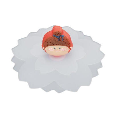 

Heat Resistant Transparent Cherry Blossom Creative Cartoon Silicone Cup Cap