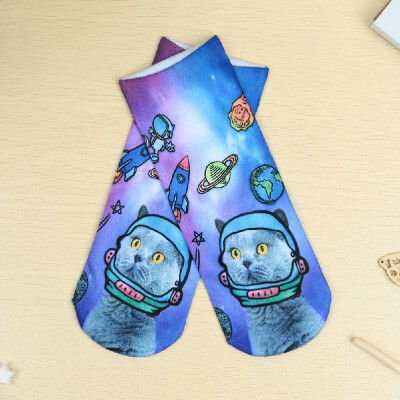 

New Sexy Unisex Socks Cute Colorful Cartoon 3D Print Low Cut Ankle Casual Socks